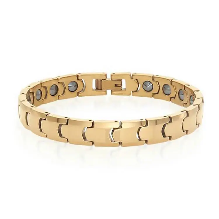

Europe And America Tungsten Steel Energy Bracelets Fashion COUPLE'S Tungsten Magnet Hand Jewelry Germanium Stone Bracelet Foreig