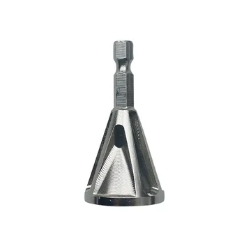 

2pcs Deburring External Chamfer Bit Remove Repair Power Parts Tools Silver+Black