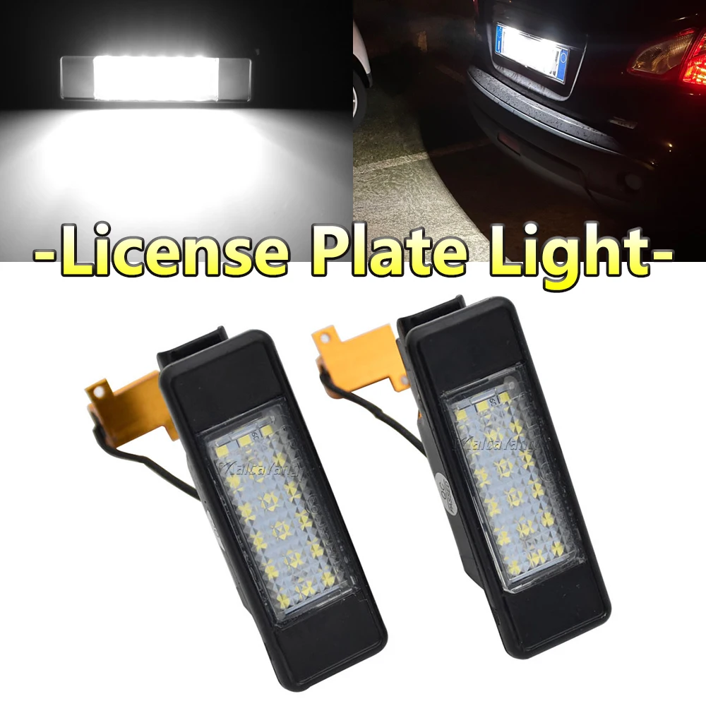 Lampe Led De Plaque D'Immatriculation Pour Mercedes Benz Vito W639 / Sprinter 906 / Viano W639 2003-2014, 2 Pièces