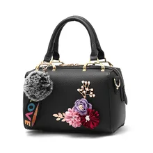SHUNRUYAN новая женская сумка трехмерный цветок модная повседневная сумка-тоут сумка через плечо сумка на молнии женская сумка