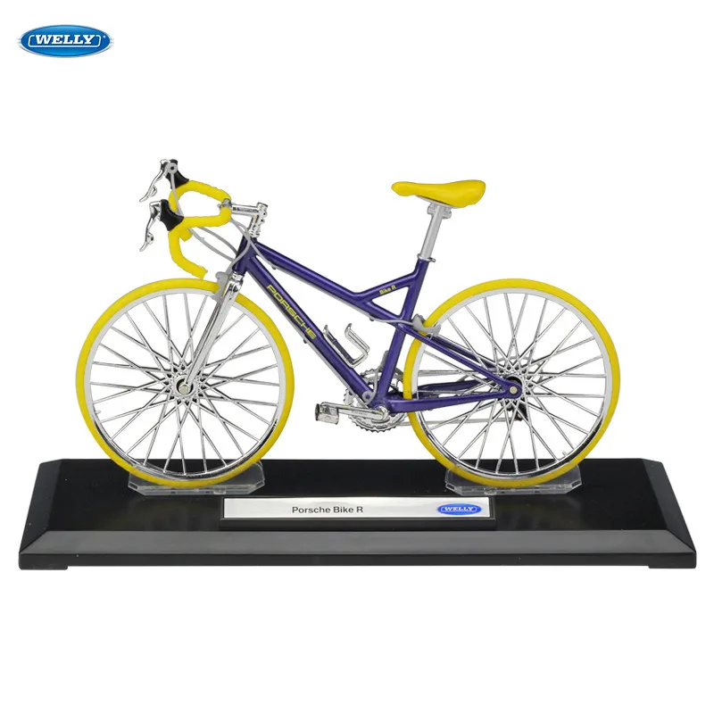 Модель мотоцикла WELLY 1:10 Porsche Audi Bike из сплава под давлением игрушка для детей