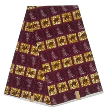 Miss. L Новое поступление африканская восковая хлопковая ткань высокого качества восковая Ткань 6 ярдов/шт для торжества HL19S12054