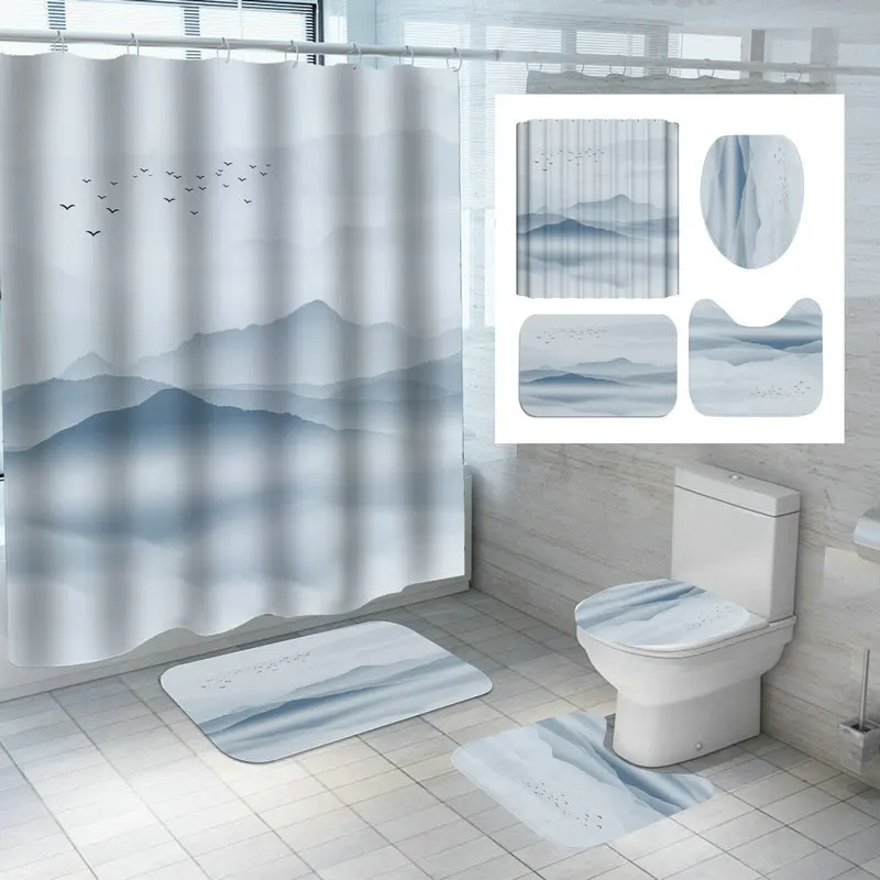 antiderrapante tapete toalete capa tapete 180*180cm decoração do banho