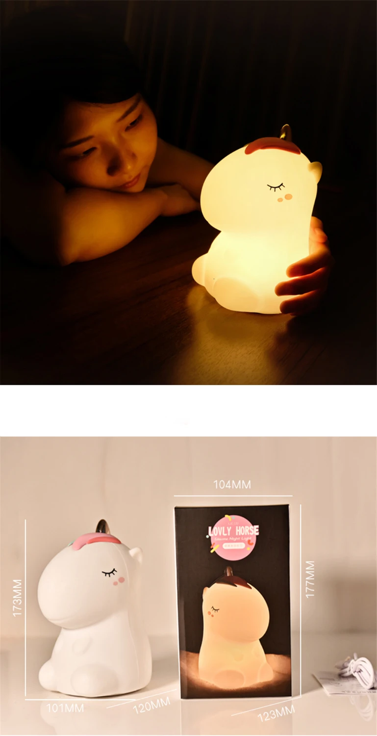 Unicorn Silicone LED Lamp