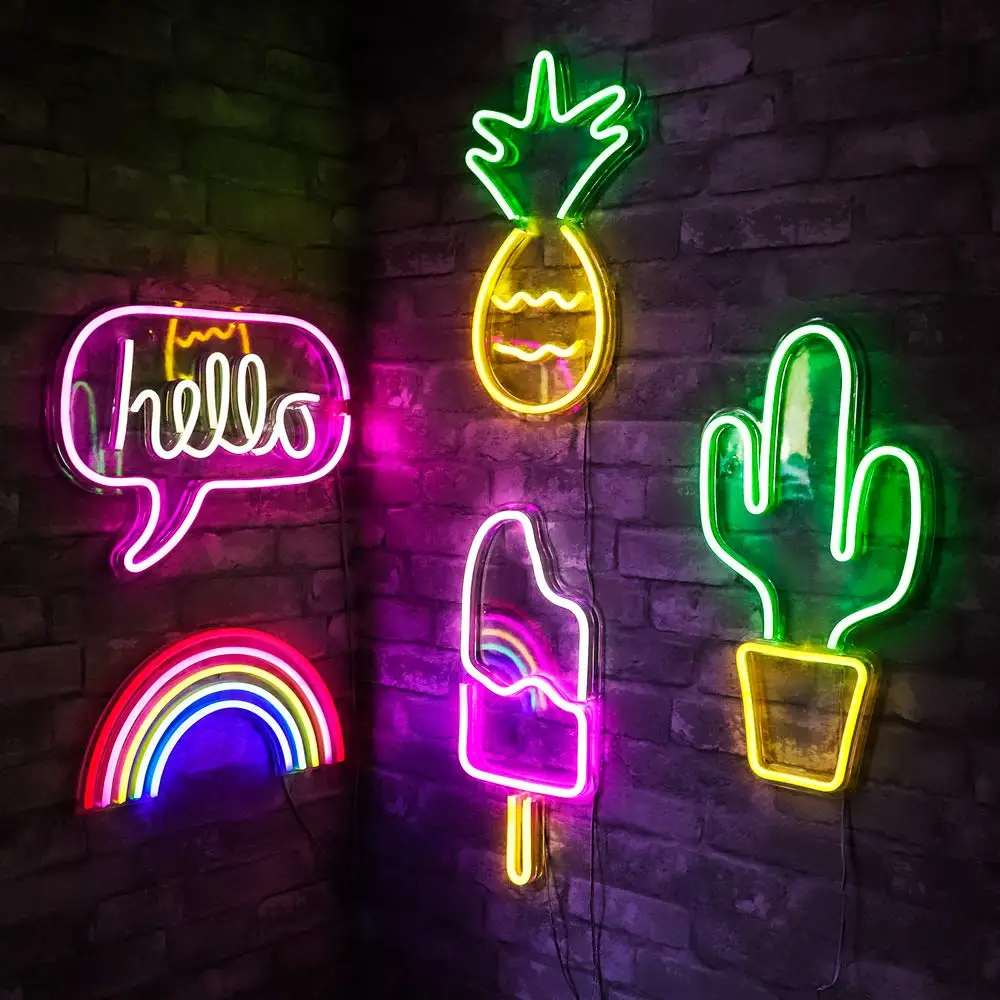 Neon Led Lights | Good Vibes Neon | Game Neon Sign | Light Games | Novelty  Lighting - Led Neon - Aliexpress