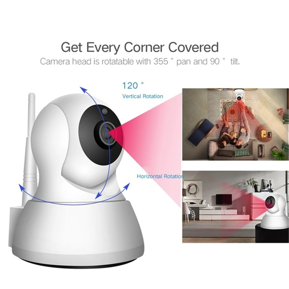 HD 1080P Wifi IP камера Умный дом Безопасность двухсторонняя аудио Беспроводная камера ночного видения CCTV камера Детский Монитор iCsee