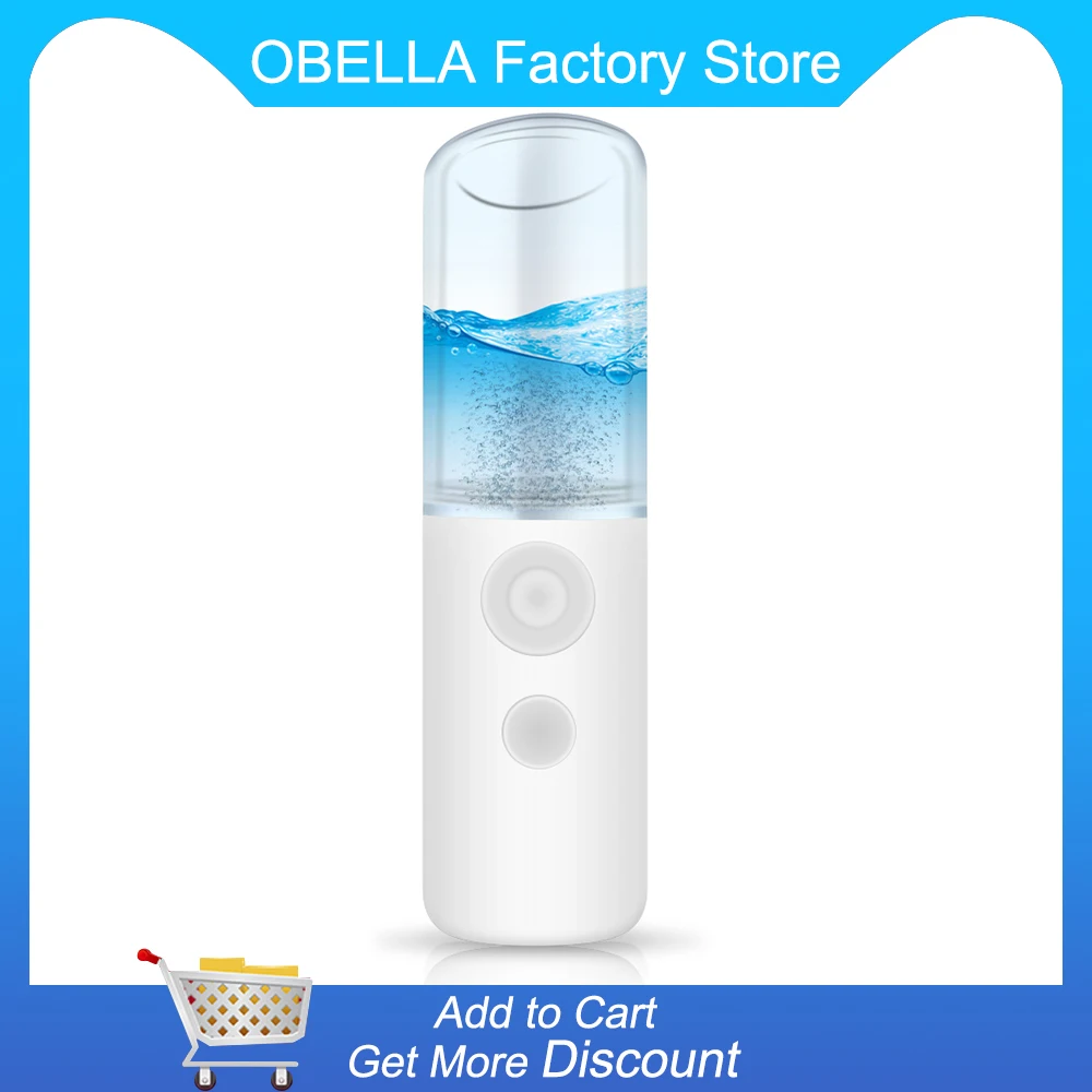 

Nano Mist Sprayer Facial Moisturizing Beauty Steamer Instrument USB Charging Portable Facial Atomization Device Beauty Tool