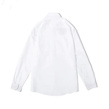 

British Knight Hombre High Quality 100% Cotton Male Long Sleeve Dress Shirts Fashion Casual Homme Chemises