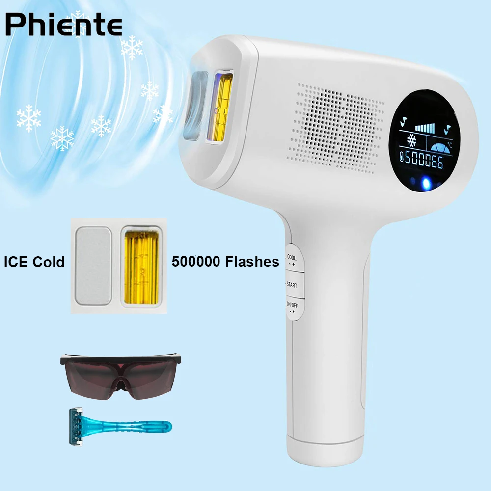 Realy Ice Cold постоянный безболезненный лазер машина для удаления волос 500000 мигает IPL депилятор эпилятор для женщин триммер для лица/бикини