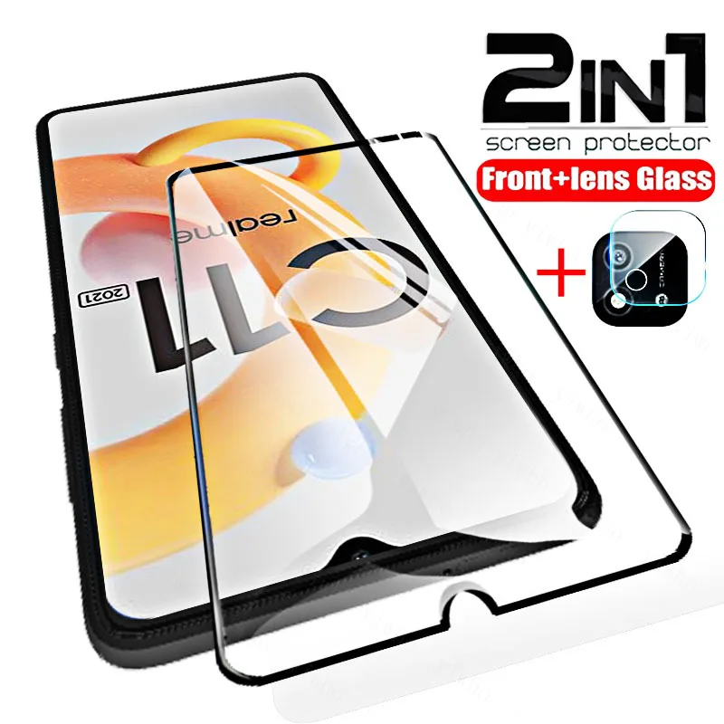 Для Oppo Realme C11 2021 защита экрана из закаленного стекла для камеры на Realmec11 Redmi Realmy C 11