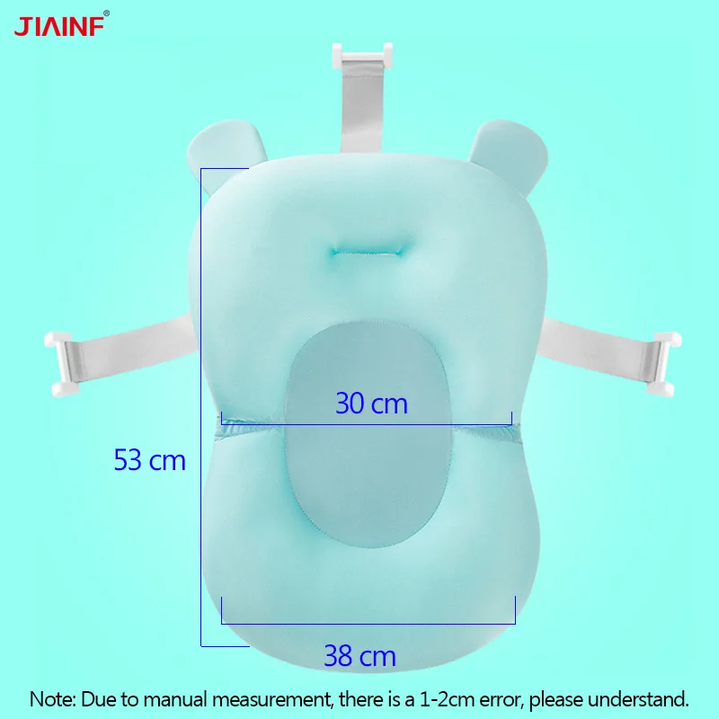 JIAINF, новая детская душевая подушка для ванны, Надувное сиденье для ванной, Коврик для ванны для новорожденных, плавательный бассейн, детский поплавок - Цвет: shower mat-Blue