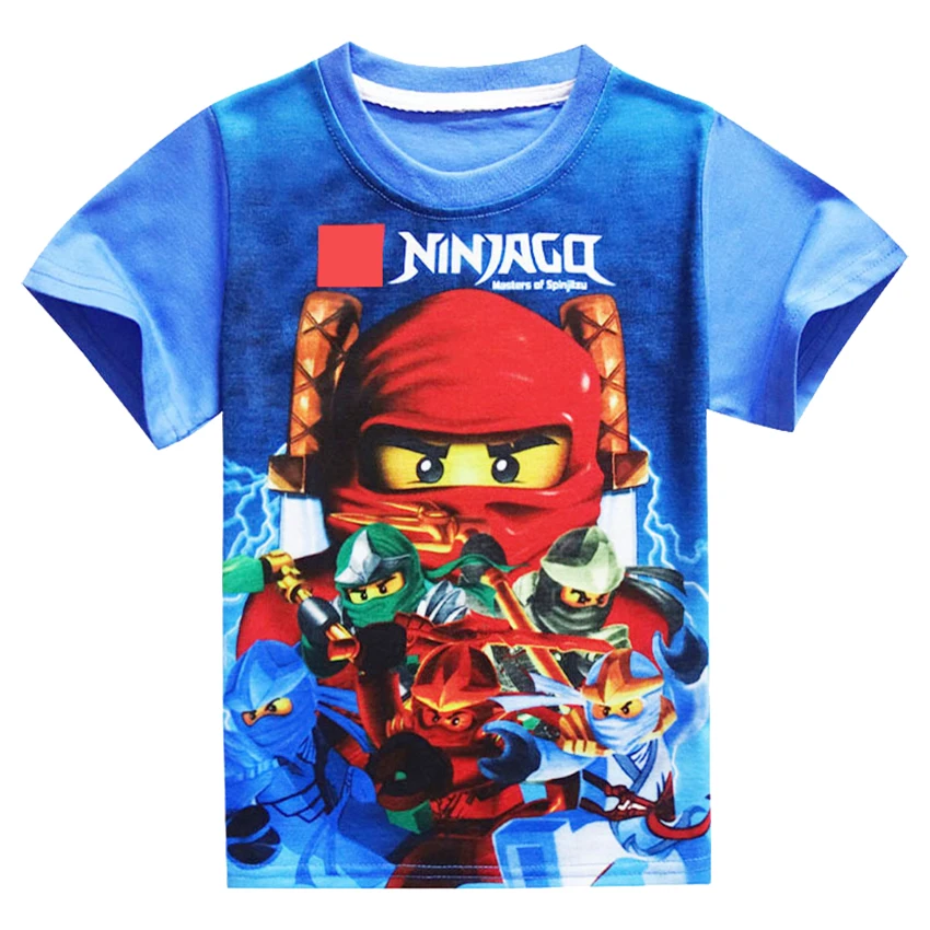 Ninjago/костюм для мальчиков для косплея; футболка; Детские костюмы на Хэллоуин; Детские костюмы; костюм ниндзя; одежда супергероя; топ с короткими рукавами