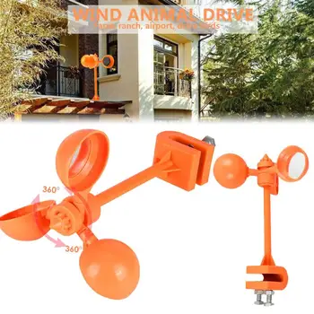 

Wind Power 360° Crop Bird Repeller Realistic Drive Away Bird Device Crow Creative Bird Scarer Outdoors Pest Lawns
