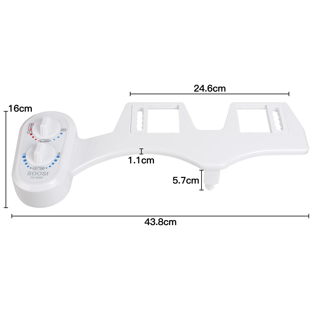 Насадка для биде, не электрическое биде для туалета, самоочищающееся сиденье, насадка-распылитель для биде в пресной воде, механическое мытье задницы, SOOSI 8000