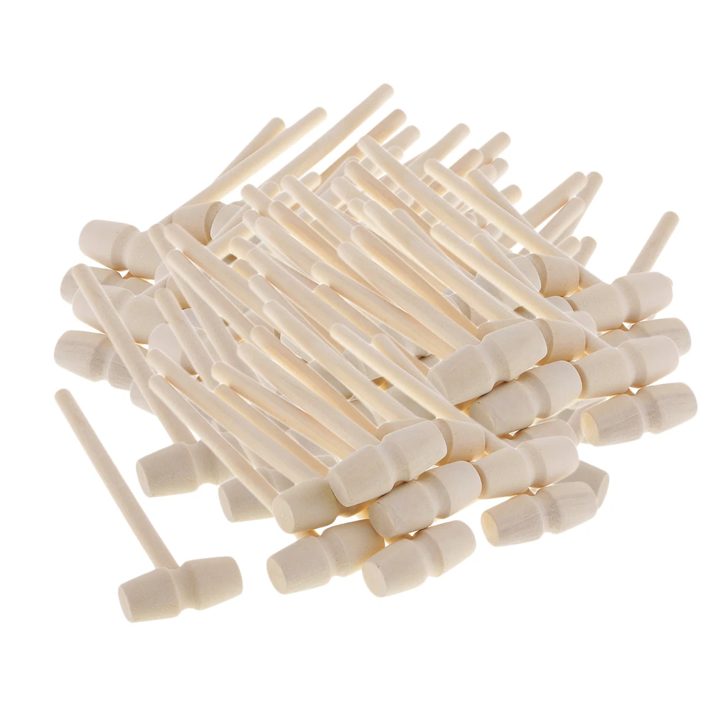 80Pieces Mini Wooden Hammer Balls Toy Pounder Replacement Wood Mallets for Baby 80Pieces Mini Wooden Hammer Balls Toy Pounder Replacement Wood Mallets for Baby