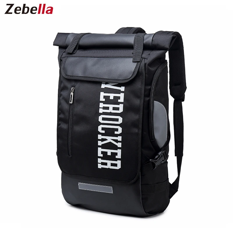 

Zebella Men Backpack For Travel Large Capacity Fashion Teenager Students School Backpack Water Repellent Rucksack Laptop Bags