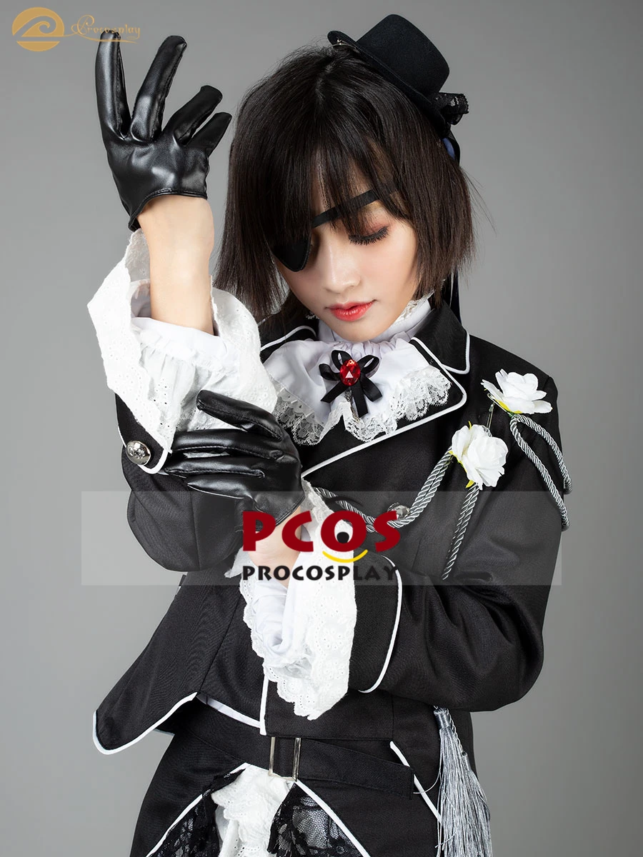 Профессиональный косплей Черный Дворецкий Ciel Phantomhive Victoria наряд косплей костюм и маска для глаз и шляпа для женщин mp003378
