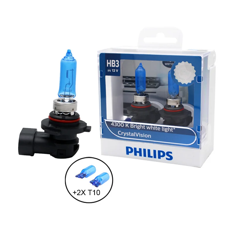 Philips H1 H4 H7 H11 9005 9006 12 В Кристальное видение 4300K яркий белый светильник
