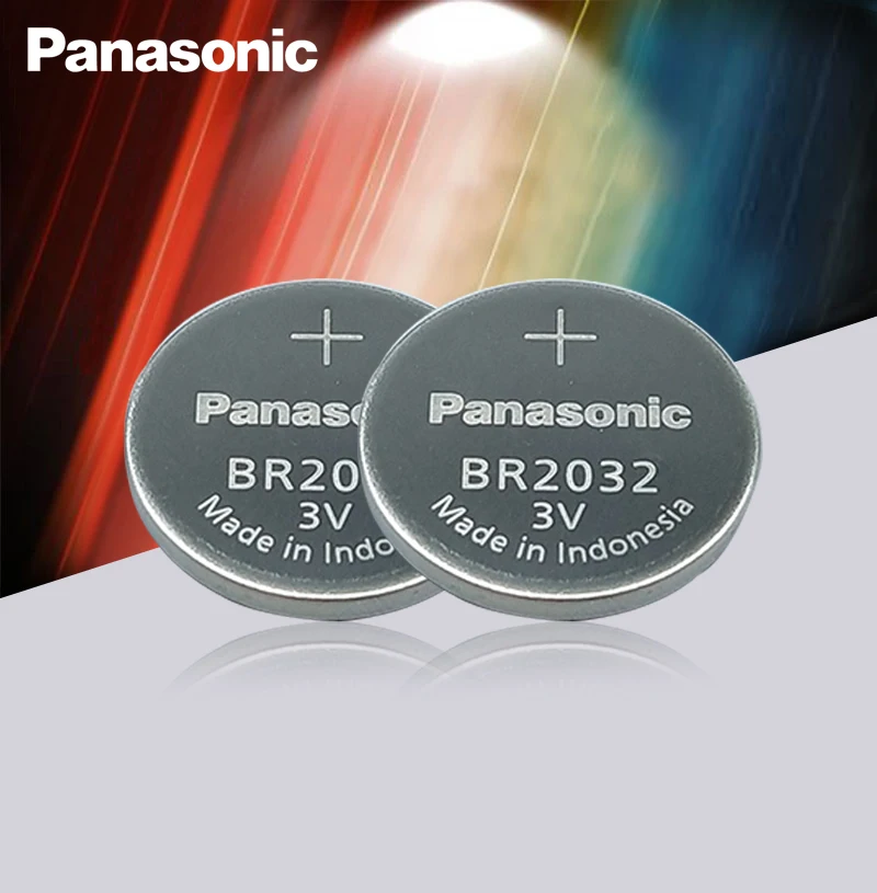 Новые оригинальные батарейки Panasonic 3V BR2032 2 шт./лот BR 2032 с кнопками высокой