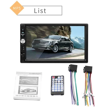 

Car Radio HD Player MP5 7"Screen Digital Display Bluetooth Multimedia USB Autoradio Car Backup Monitor For Car