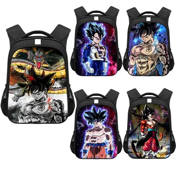 

Cartoon Anime Dragon Ball Z Backpack for Boys Cool Kids Saiyan Sun Goku Vegeta Bagpack Student Schoolbog Children Bookbag