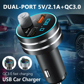 

New Car bluetooth Handsfree Wireless FM Transmitter MP3 Player Dual USB Adapter Car MP3 Player Wireless Audio Receiver