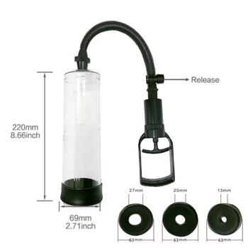 Effective Penis Pump Enlargement Vacuum Dick Extender Men Sex Toy Increase Length Enlarger Male Train Erotic Adult Sexy Product 2