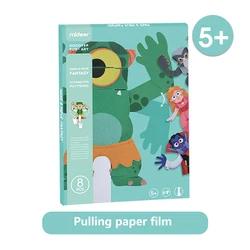 Mideer – jouets en papier éducatifs pour bébés, dessins animés colorés, intéressants, populaires, 3D, fantaisie, Animal, Origami, fait à la main 