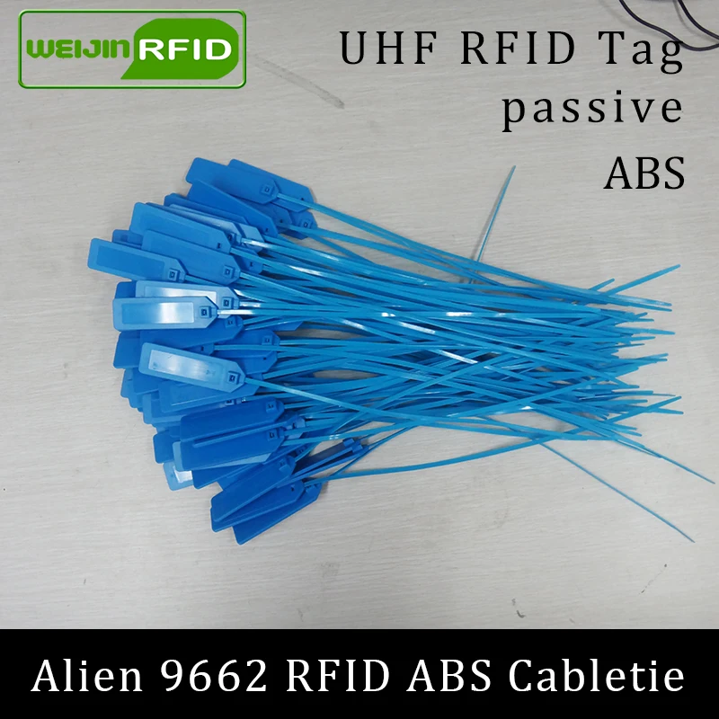 Rfid метка UHF ABS кабельный галстук Alien 9662 EPC6C 915 МГц 868 м 860 960 Higgs3 92*28*3 5 мм дальность