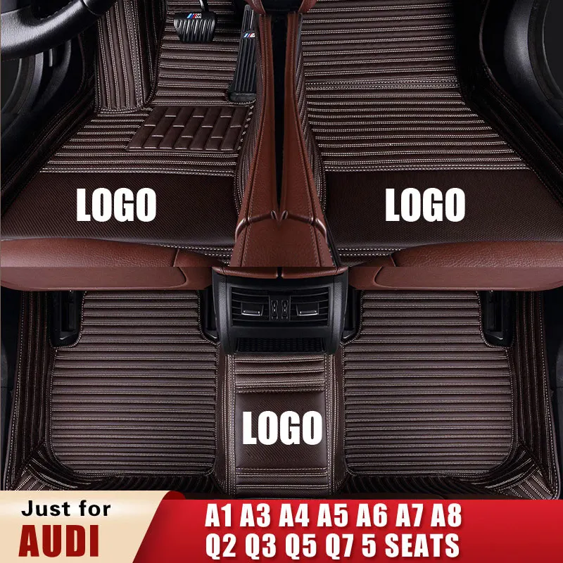 Пользовательские автомобильные коврики для Audi A1 A3 A4 A5 A6 A7 A8 Q2 Q3 Q5 Q7 5 мест Avant allroad