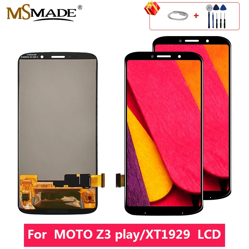 

6.0" Original For Motorola Moto Z3 Play LCD Display Touch Screen Digitizer Assembly Parts Free Shipping For Moto XT1929 LCD