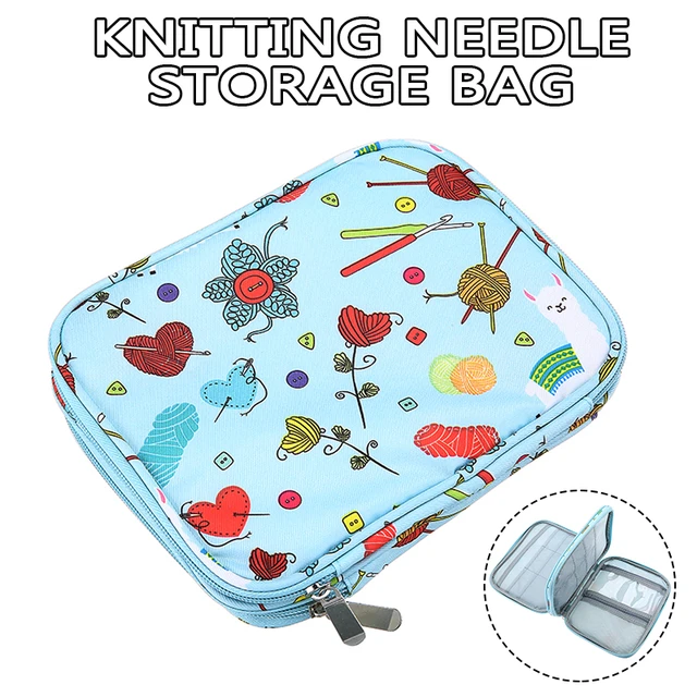 Empty Knitting Needles Case Travel Storage Organizer Storage Bag