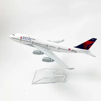 

16cm 1/400 Scale Delta Airplane Model Diecast American Airlines Boeing 747 for Collections Gift