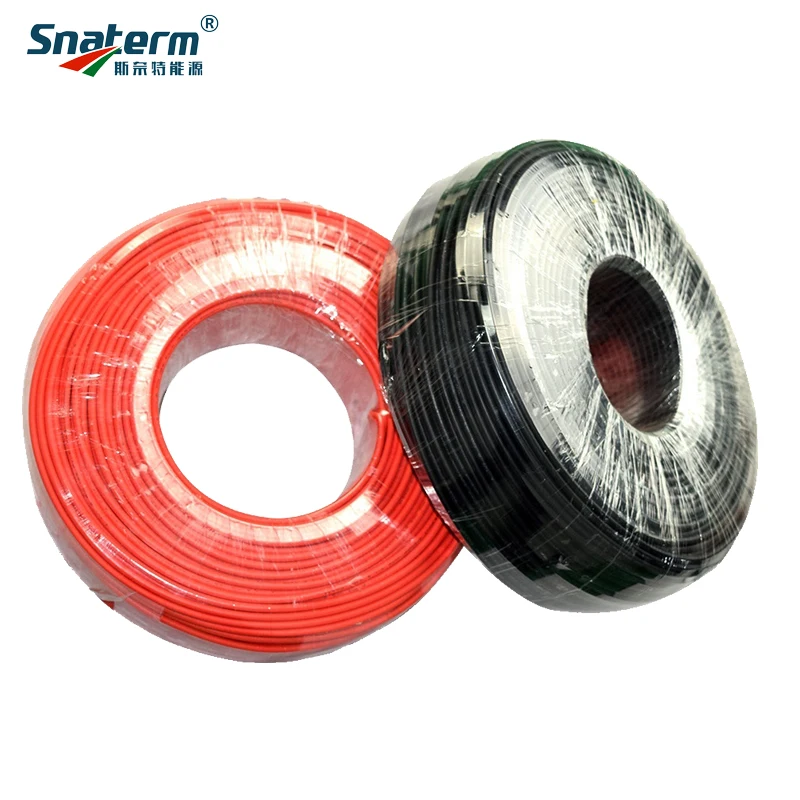100Meters/Roll 14AWG 2.5mm2 MC4 Solar PV Cable 2.5mm2 100M Black or Red PV cable Power Cable complete roll of 2.5mm2 solar cable