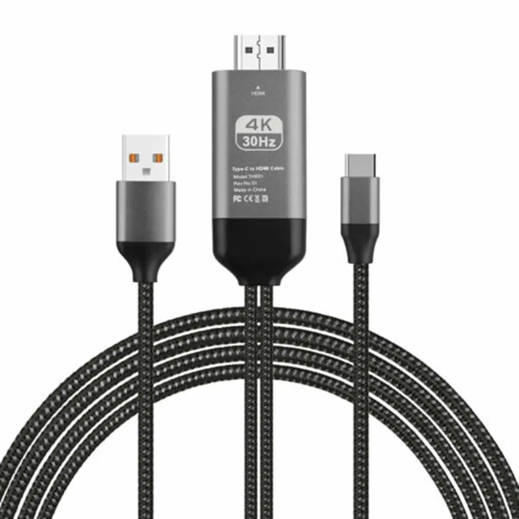 Тип-c Usb-C к 4K Hdmi Hdtv ТВ кабель адаптер для samsung Galaxy S10 Note 9 Mac Hdmi кабель конвертер адаптер