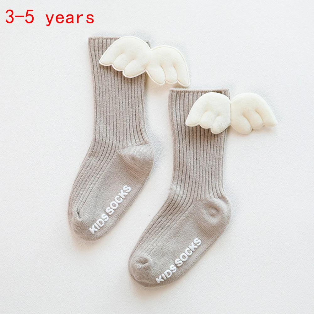 Newborn Baby Kids Socks Cute Wings Toddlers Girls Knee High Long Breathable Comfortable Soft Cotton Baby Socks - Color: 16