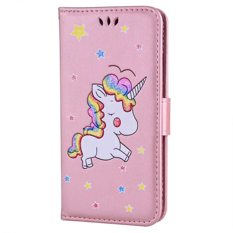 Кожаный чехол-книжка для huawei P20 Pro P10 P9 P8 Lite P Smart Honor 9 Lite 8 Enjoy 7 7S mate 10, чехол для телефона P23G - Цвет: Rose Gold