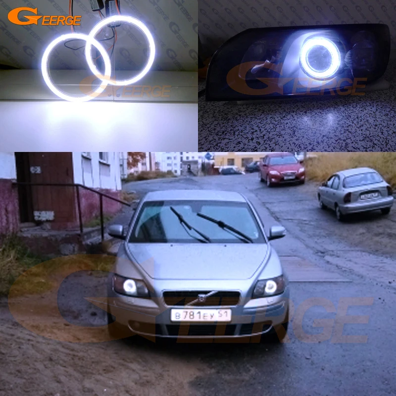 Для Volvo S40 II V50 2004 2005 2006 2007 предлицевая сторона отличный ультра яркий COB комплект