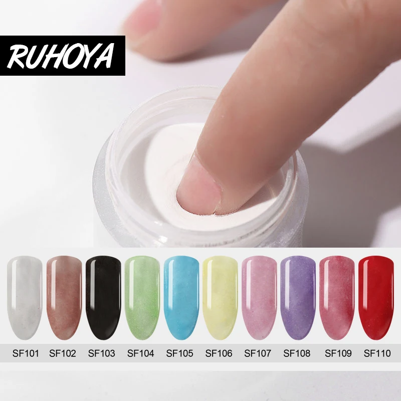 

RUhoya Colors Nail Infiltration Powder Nail glaze Nail dipping powder Scrub color Nail Moisturizing Powders Acrylic Manicure