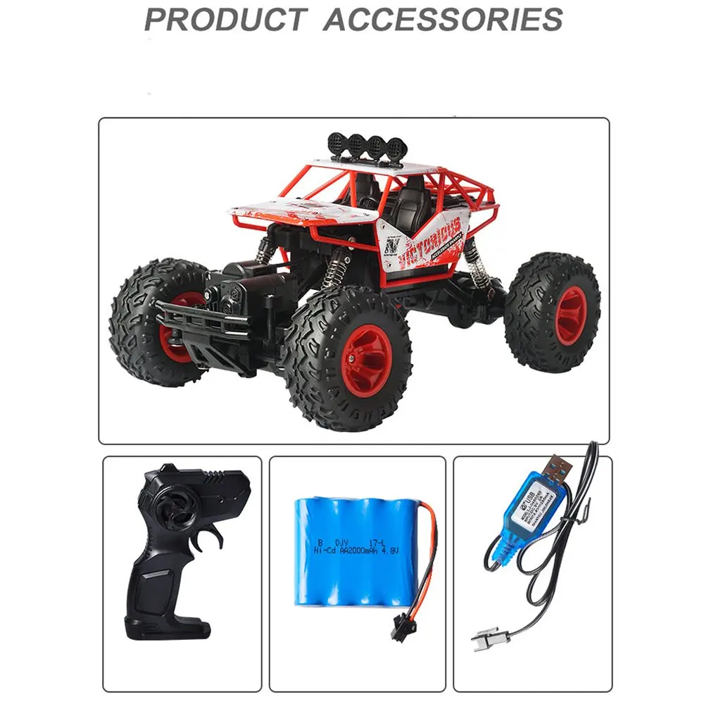 

2.4G Large Remote Control Car Drift Off-Road Vehicle Four-Wheel Drive Climbing High-Speed Racing Boy Charging Toy Car