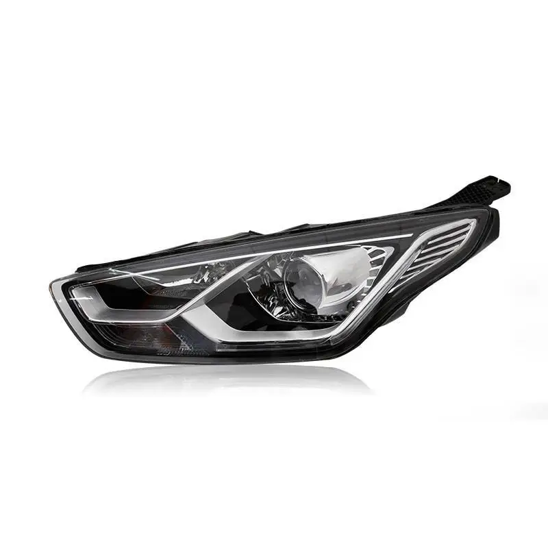 Дневные ходовые Drl светодиодные наружные части Аксессуары для укладки фары передние противотуманные Автомобильные фары в сборе 15 16 17 для Ford Escort