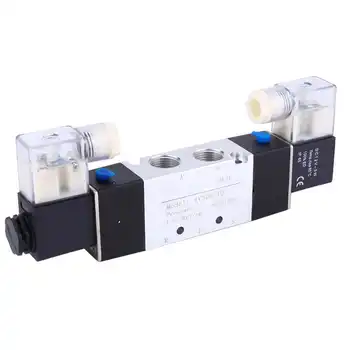 

4V320-10 DC12V/DC24V/AC220V 3/8" Inlet Outlet 1/4" Exhaust Solenoid Air Valve