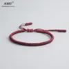 AMIU 41 Colors Tibetan Buddhist Love Lucky Charm Tibetan Bracelets & Bangles For Women Men Handmade Knots Rope Budda Bracelet ► Photo 2/6