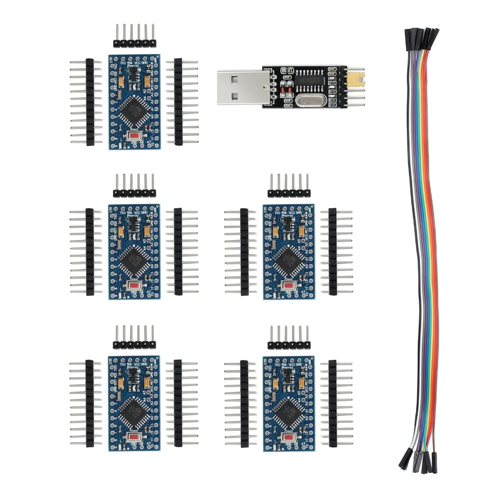 Распродажа) Neoteck 5V 16 МГц; совместим доски подходит для Arduino Pro Mini и USB-последовательный адаптер для CH340G