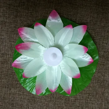 

Floating Light Swimming Pool Pond Festival Garden Water Lantern Wishing Cloth Led Decorative Portable Flower Shape Eco-friendly