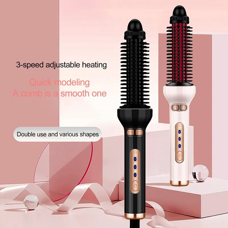 2 In1 Hot Air Brush Blow Dry Waves Curls Comb Automatic Hair Dryer Roller Hair Curling Iron Electric Hair Curler Auto Rotating thermal brush blowout 1 5 inch heated round brush heated curling brush for curls