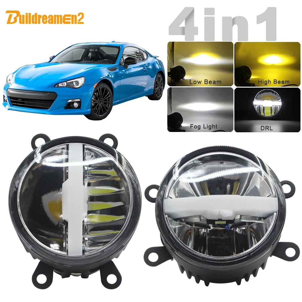 

30W Car LED Light Kit Fog Lamp Headlight High Beam Low Beam DRL + Harness Wire 12V For Subaru BRZ 2013 2014 2015 2016 2017 2018