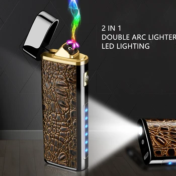 

Plasma USB Lighter Cigarettes For Smoking accessories Cigar mult-function Electronic Lighter Super Thin pocket Lighter AL004