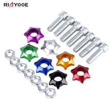 Автомобильная Модифицированная прокладка M6 шестиугольная цветная прокладка Винт рамки номерного знака брызговик буферная декорация прокладка