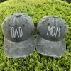 Couples Embroidery Dad Mom Baseball Caps For Men Women Fashion Black Washed Denim Snapback Cap Hip Hop Dad Hats Unisex Gorras 2